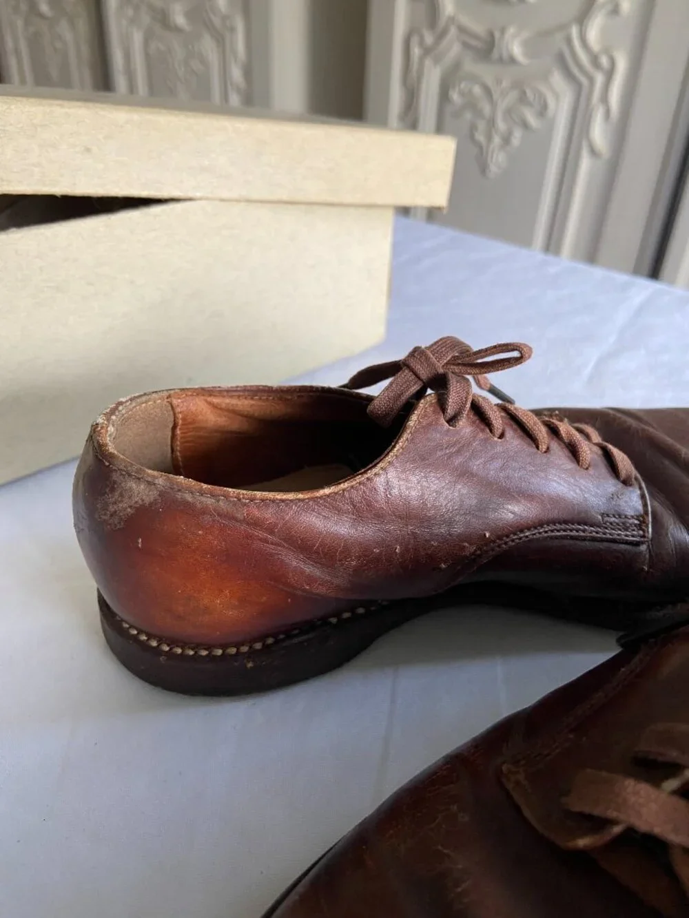 Vintage Classmates Children's Leather Oxford Shoes with Box